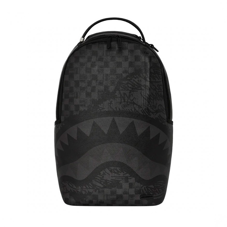 Τσάντα Πλάτης Ανθρακί - Sprayground Torn Graff Check DLXSV
