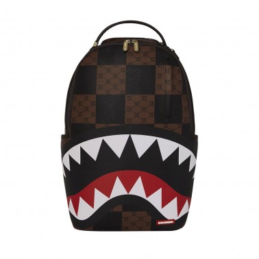 Τσάντα Πλάτης Καφέ - Sprayground Enlarged Check Paris