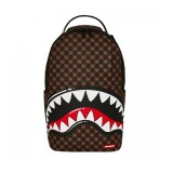 Τσάντα Πλάτης Καφέ - Sprayground Sharks In Paris WTF Bubble Brown Check Εικόνα 