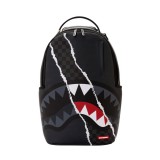 Backpack Colorful - Sprayground Center Rip Revealing Gray Check Image 