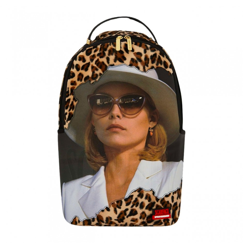 SPRAYGROUND SCARFACE ELVIRA LEOPARD PRINT BACKPACK B8175 Colorful