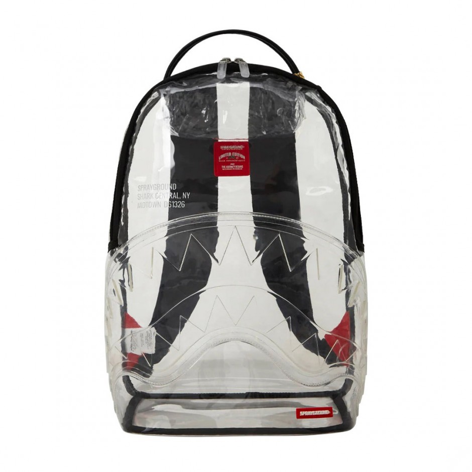 SPRAYGROUND SHARK CENTRAL CLEAR DLX BACKPACK B7752 Colorful