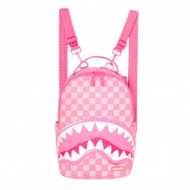 Backpack Pink - Sprayground Pink New Check Faces Mini 