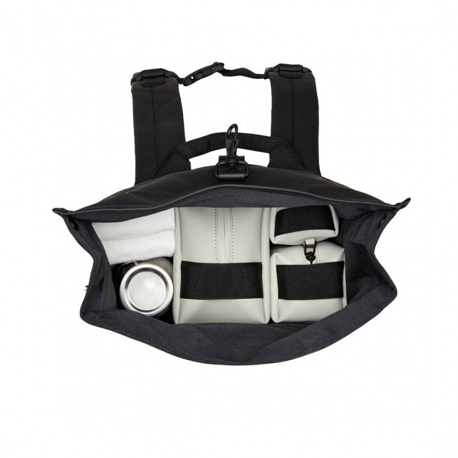 RAINS ROLLTOP RUCKSACK Μαύρο