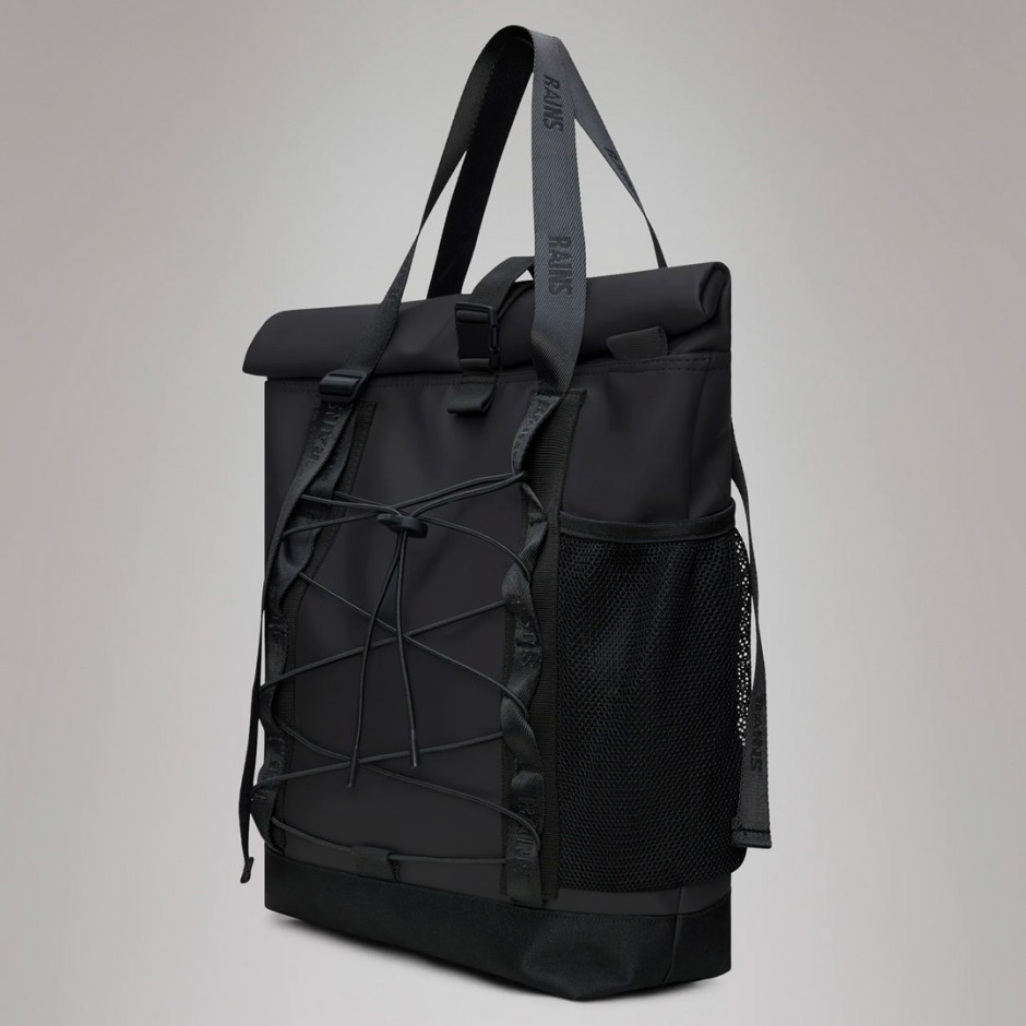 RAINS ROLLTOP TOTE BAG 13390-01 Black