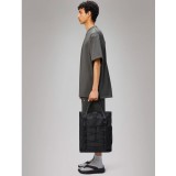 RAINS ROLLTOP TOTE BAG 13390-01 Black Image 5