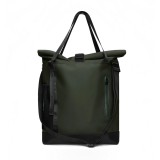 RAINS ROLLTOP TOTE BAG 13390-03 Green Image 0