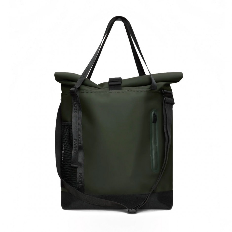 RAINS ROLLTOP TOTE BAG 13390-03 Green