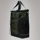 RAINS ROLLTOP TOTE BAG 13390-03 Green Image 1