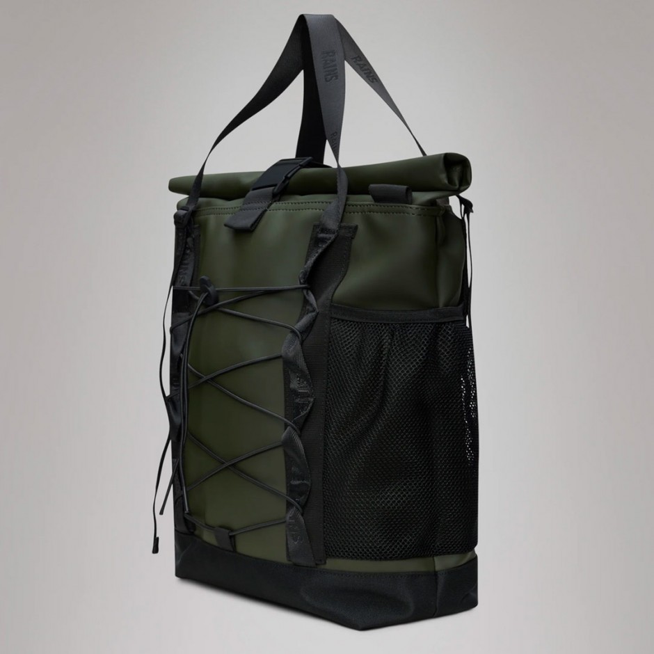 RAINS ROLLTOP TOTE BAG 13390-03 Green