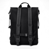 RAINS CORD ROLLTOP BACKPACK 14480-01 Black Image 0