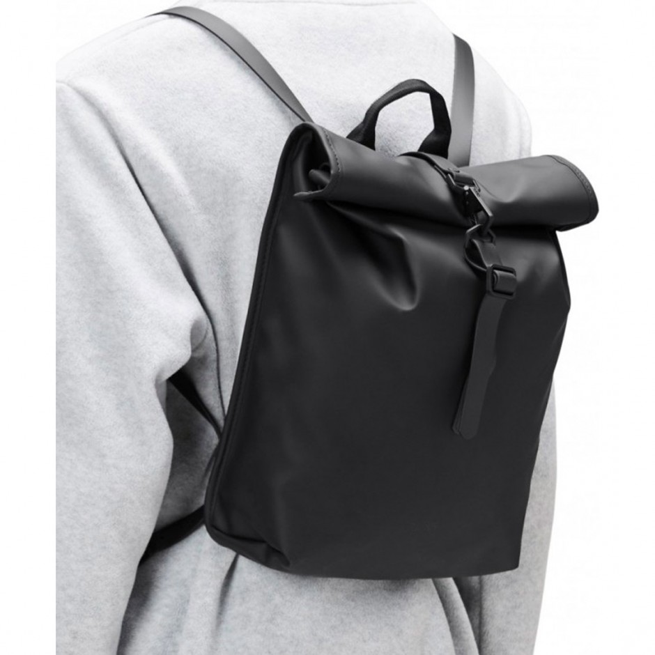 RAINS ROLLTOP RUCKSACK MINI W3 13330-01 Black