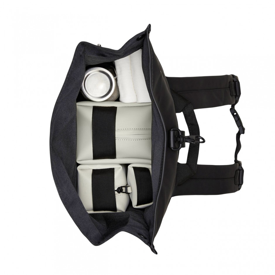 Τσάντα Πλάτης Μαύρη - Rains Rolltop Rucksack