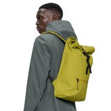 Backpack Yellow - Rains Rolltop Rucksack  Image 2