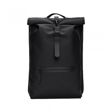 RAINS ROLLTOP RUCKSACK Μαύρο