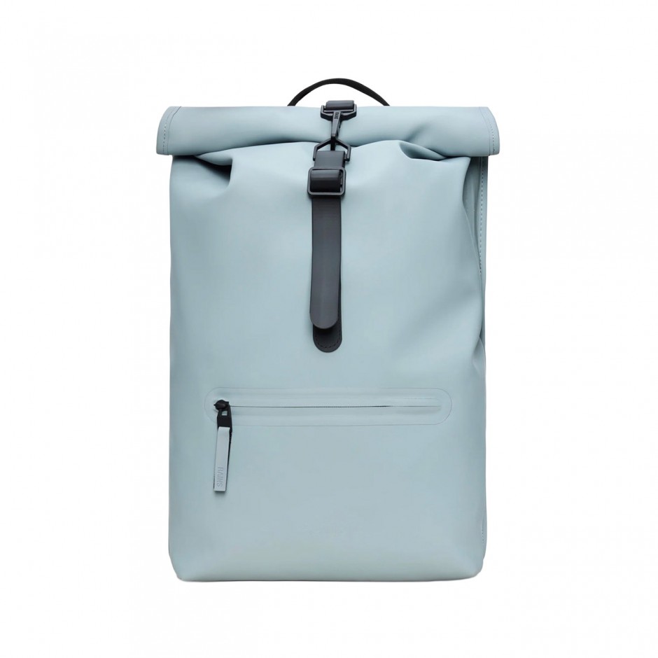 Τσάντα Πλάτης Μπλε - Rains Rolltop Rucksack