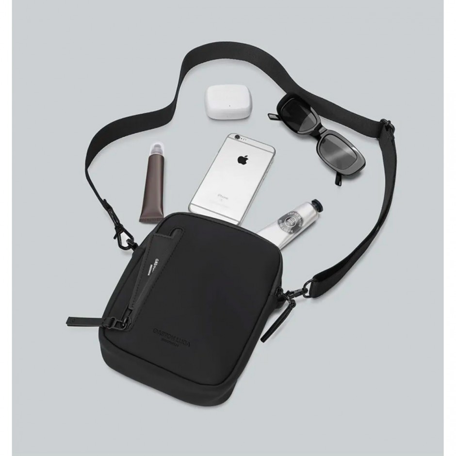 Τσάντα Crossbody Μαύρη - Gaston Luga Dash Verti