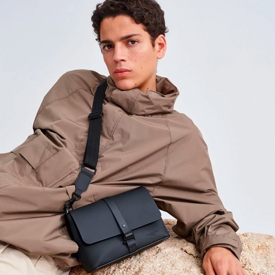 Τσάντα Crossbody Μαύρη - Gaston Luga Splash