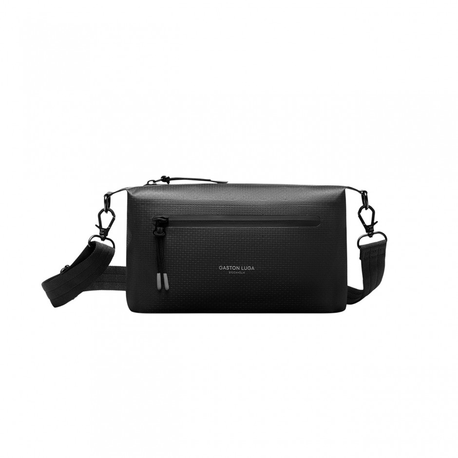 GASTON LUGA LIGHTWEIGHT DUOSEAL CROSSBODY LWDSCBBK-BLACK Black