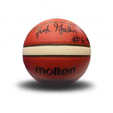 Signed Ball by Nick Galis - Trace 'N Chase Nick Galis Autographed Authentic Molten BG-4500 FIBA #6, Limited To 100