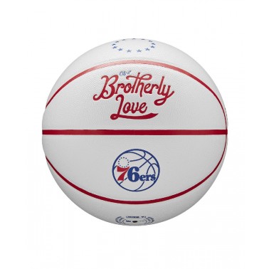 Μπάλα Μπάσκετ WILSON NBA TEAM CITY COLLECTOR BSKT PHI 76ERS 7 Λευκό WZ4016423XB7 
