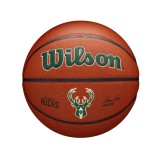 Μπάλα Μπάσκετ Καφέ - Wilson NBA Team Alliance Basketball Milwaukee Bucks Εικόνα 