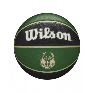 WILSON NBA TEAM TRIBUTE BSKT MIL BUCKS SIZE 7 WTB1300XBMIL Ο-C