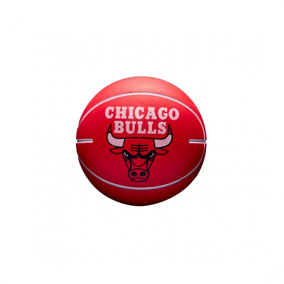 WILSON NBA DRIBBLER BSKT CHI BULLS MINI WTB1100PDQCHI Red