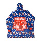 Unisex Poncho Μπλε - Bee Unusual 'Chill Bitch' Εικόνα 0