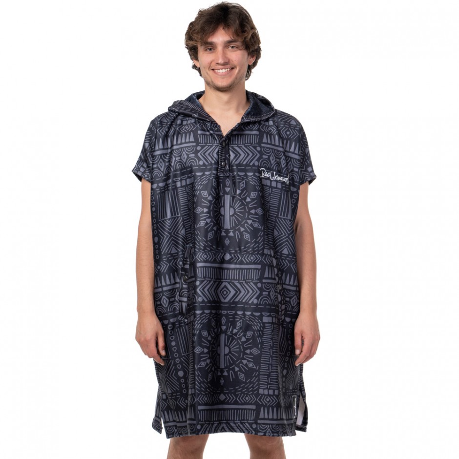 BEE UNUSUAL BALOO HOODED CHANGING PONCHO Μαύρο