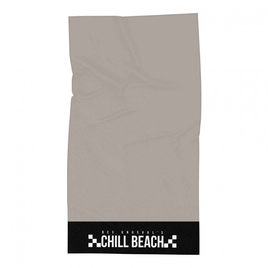 BEE UNUSUAL LYNX BEACH TOWEL ASW-232339-GREY Grey