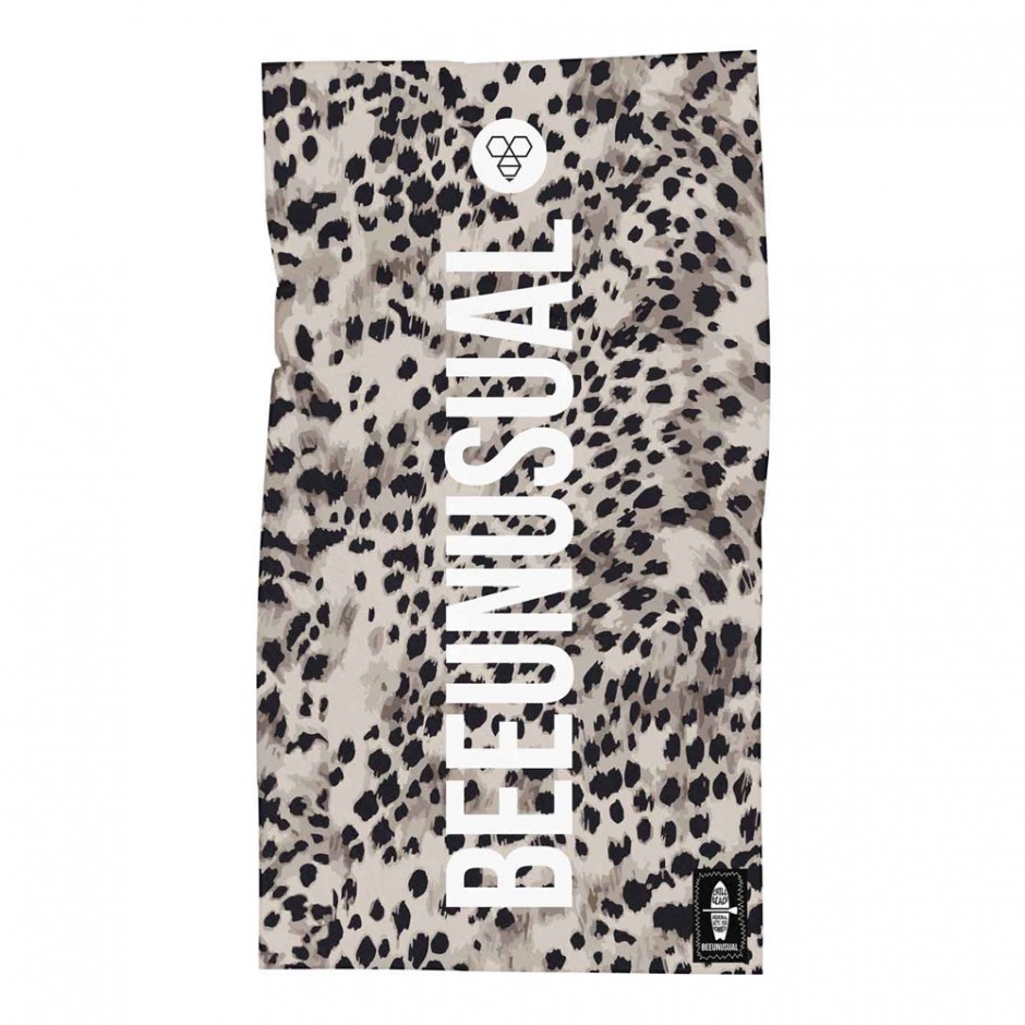 BEE UNUSUAL LYNX BEACH TOWEL ASW-232339-GREY Grey