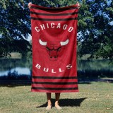 NBA CHICAGO BULLS STRIPES 30X60 BEACH TOWEL 100-00003 Red Image 0