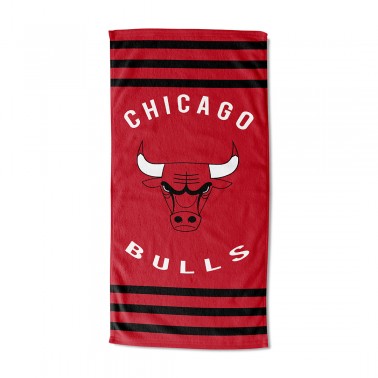 Πετσέτα Θαλάσσης Κόκκινη - NBA Chicago Bulls Stripes
