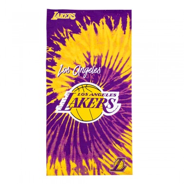 Πετσέτα Θαλάσσης Μωβ - NBA Los Angeles Lakers Psychedelic