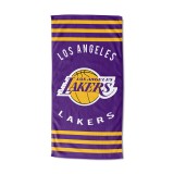 Πετσέτα Θαλάσσης Μωβ - NBA Los Angeles Lakers Stripes Εικόνα 