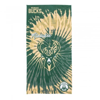 Πετσέτα Θαλάσσης Πράσινη - NBA Milwaukee Bucks Psychedelic