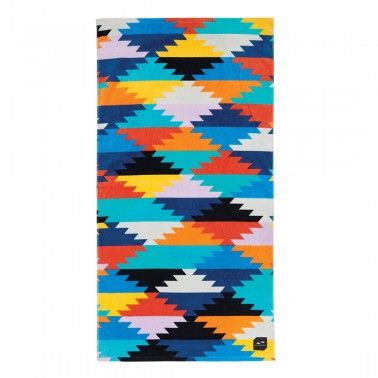 SLOWTIDE PRINTED BEACH TOWELS  STACKED (DEEP PACIFIC) STRP016-DEEP PACIFIC Colorful