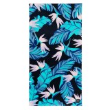 SLOWTIDE PRINTED BEACH TOWELS  MAUKA (BLACK) STRP008-BLACK Colorful Image 