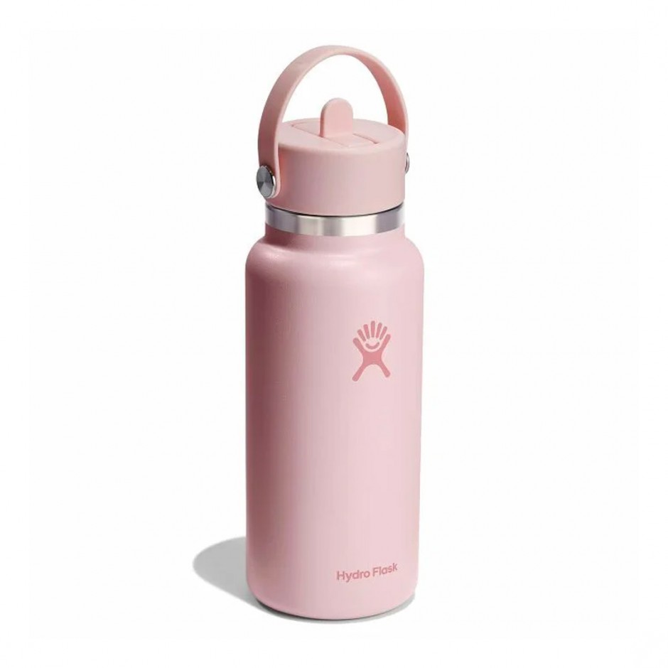 HYDRO FLASK 32 OZ (946 ml) WIDE FLEX STRAW CAP TRILLIUM W32CFS678-TRILLIUM Pink
