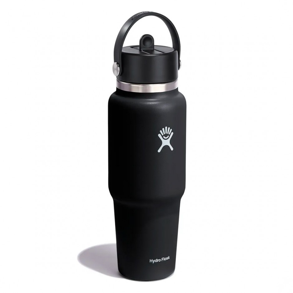 Παγούρι Θερμός Μαύρο - Hydro Flask 32 oz Wide Mouth With Flex Straw Travel Bottle