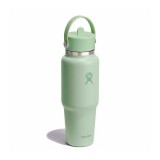 HYDRO FLASK 32 OZ (946 ml) WIDE FLEX STRAW TRAVEL BOTTLE ALOE WT32CFS338-ALOE Veraman Image 0