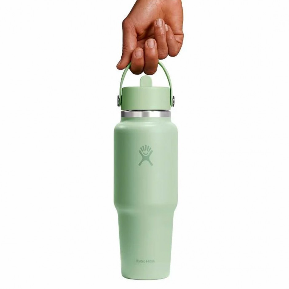 HYDRO FLASK 32 OZ (946 ml) WIDE FLEX STRAW TRAVEL BOTTLE ALOE WT32CFS338-ALOE Veraman