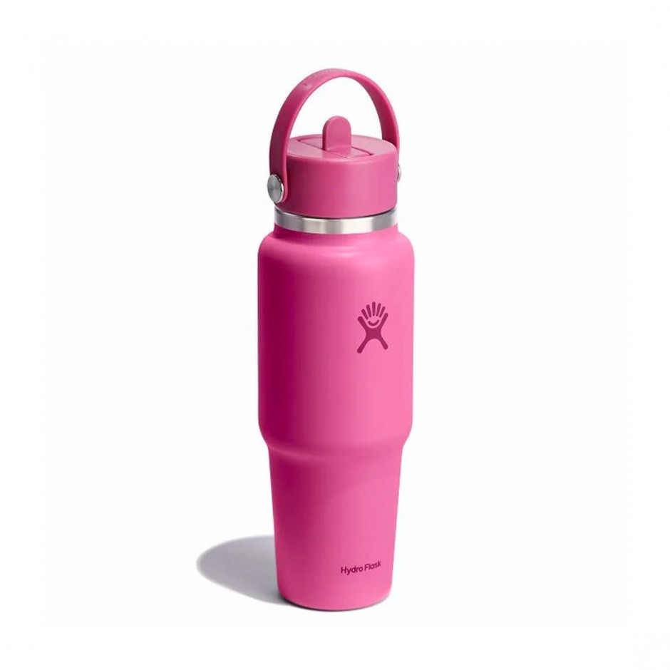 HYDRO FLASK 32 OZ (946 ml) WIDE FLEX STRAW TRAVEL BOTTLE REEF WT32CFS677-REEF Fuchsia