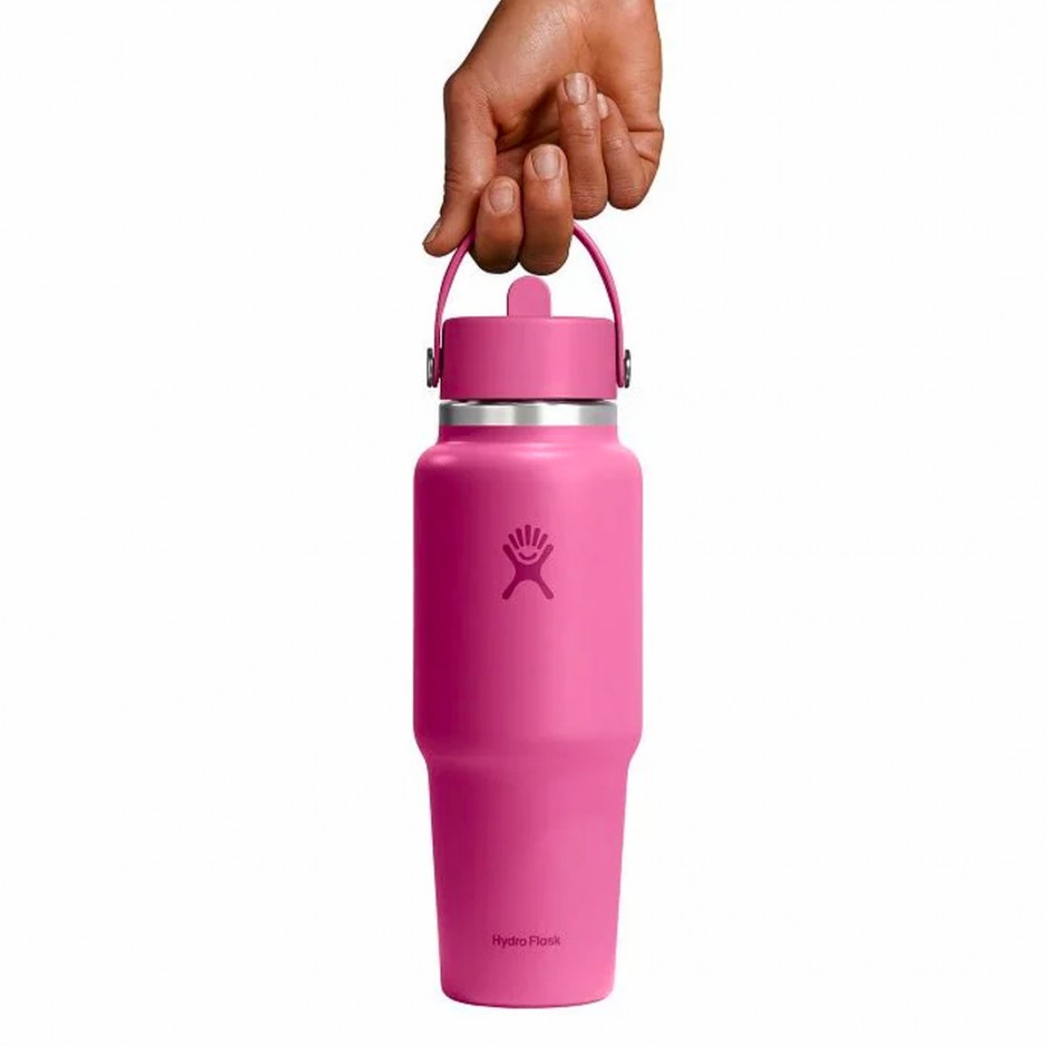 HYDRO FLASK 32 OZ (946 ml) WIDE FLEX STRAW TRAVEL BOTTLE REEF WT32CFS677-REEF Fuchsia