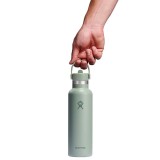 HYDRO FLASK 21 OZ (621 ml) STANDARD FLEX STRAW CAP AGAVE S21CFS374-AGAVE Κhaki Image 1