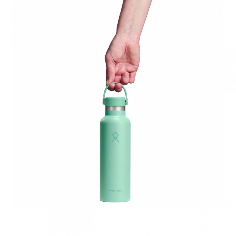 Thermos Bottle Turquoise - Hydro Flask 21 oz Standard Mouth Flex Cap