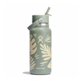 HYDRO FLASK 32 OZ (946 ml) WIDE FLEX STRAW CAP BOTANICAL BLISS AGAVE W32CFS377P-AGAVE Κhaki Image 