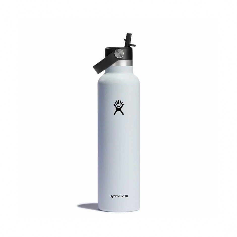 Παγούρι Θερμός Λευκό - Hydro Flask 21 oz Standard Mouth With Flex Straw Cap