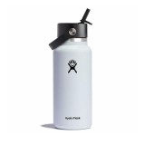 HYDRO FLASK 32 OZ (946 ml) WIDE FLEX CAP WHITE W32BTS110-WHITE White Image 